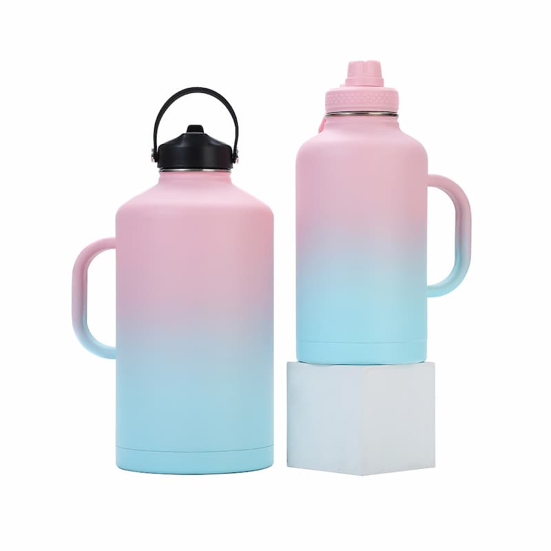 Wide-Mouth Stainless Steel Flask for Fruit-Infused Drinks