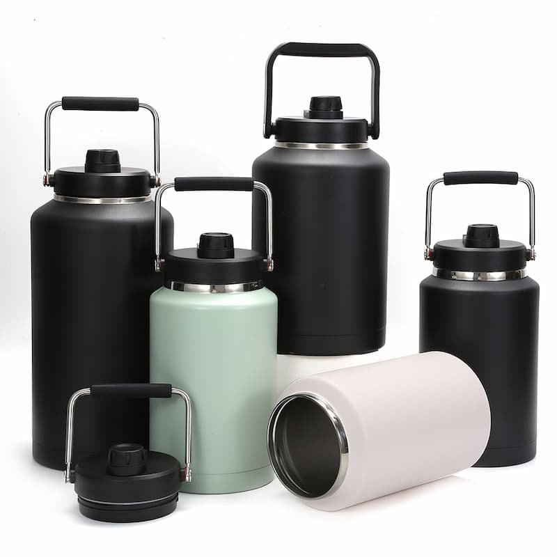 Los cubos de hielo de acero inoxidable de doble pared de gran capacidad