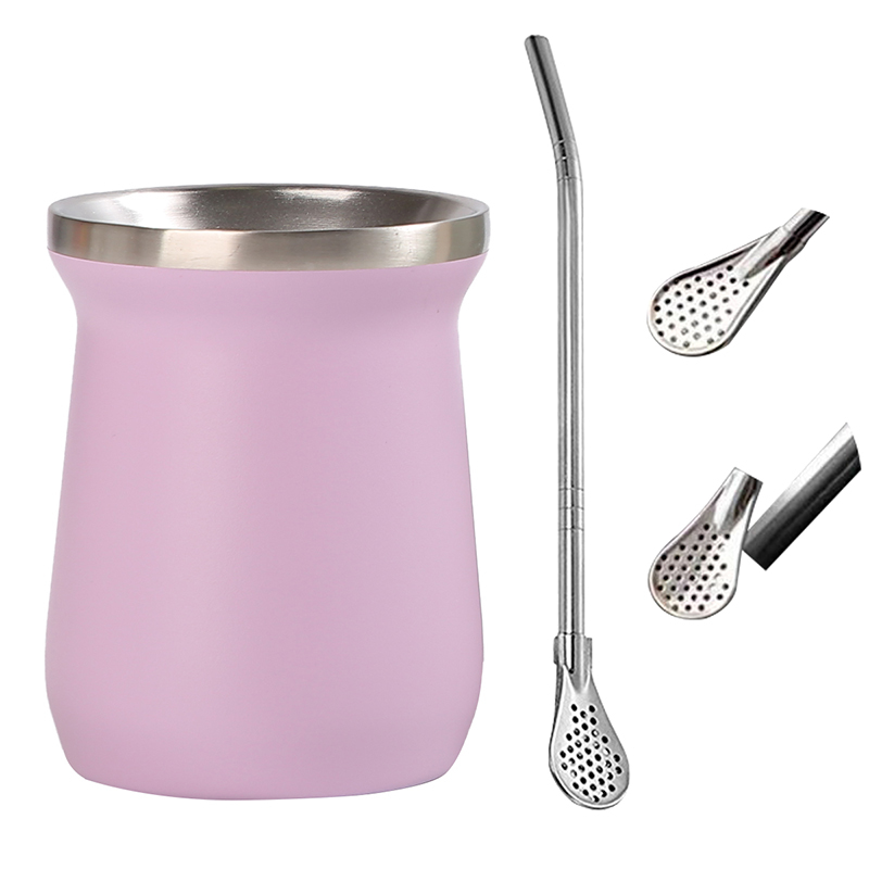 Cute Mini 8oz Mate Mug with Straw Spoon